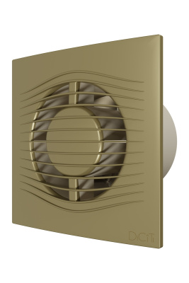 Вентилятор накладной SLIM D100 обр.клапан Champagne DICITI