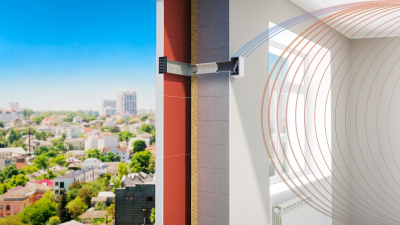 Клапан приточный Norvind pro с выходом в оконный откос