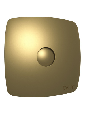 Вентилятор накладной RIO D125 обр.клапан Champagne DICITI