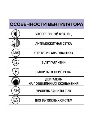Вентилятор накладной REST D125 сетка ERA