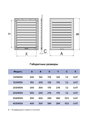 Решетка вентиляционная RZN сетка разъемная 200х150 пластик ERA