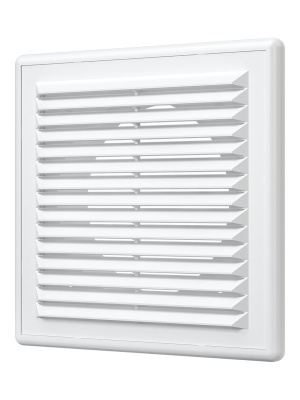 Решетка вентиляционная RF. фланец D100 разъемная 150x150 пластик ERA