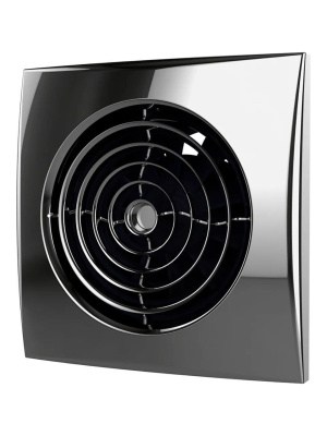 Вентилятор накладной AURA D100 обр.клапан Chrome DICITI