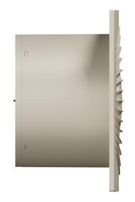 Вентилятор накладной SLIM D125 обр.клапан Ivory DICITI