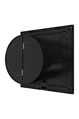 Вентилятор накладной SLIM D125 обр.клапан Matt black DICITI