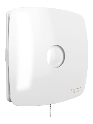 Вентилятор накладной RIO D100 обр.клапан тяг.выкл. DICITI