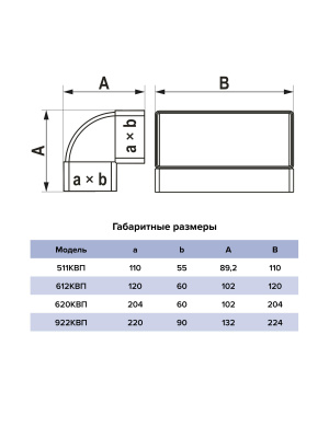 Колено КВП 60х120 вертикальное пластик ERA