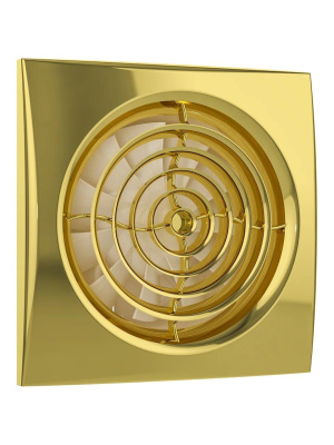 Вентилятор накладной AURA D125 обр.клапан Gold DICITI